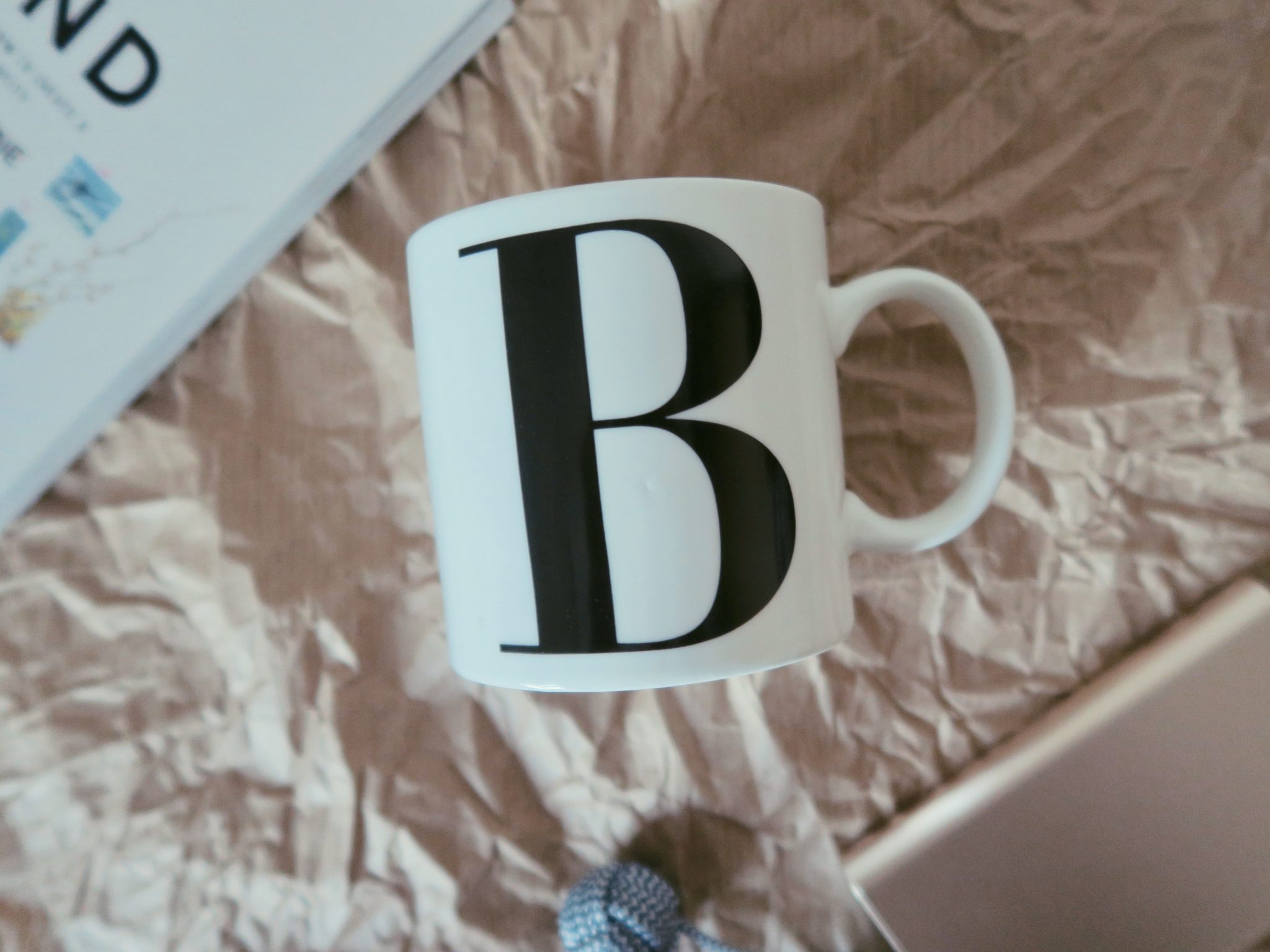 B alphabet mug